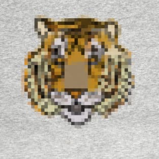 Tiger Portrait Pixelart T-Shirt